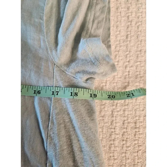 J. Jill Love Linen Mixed Media Tee Sz M - Picture 4 of 5